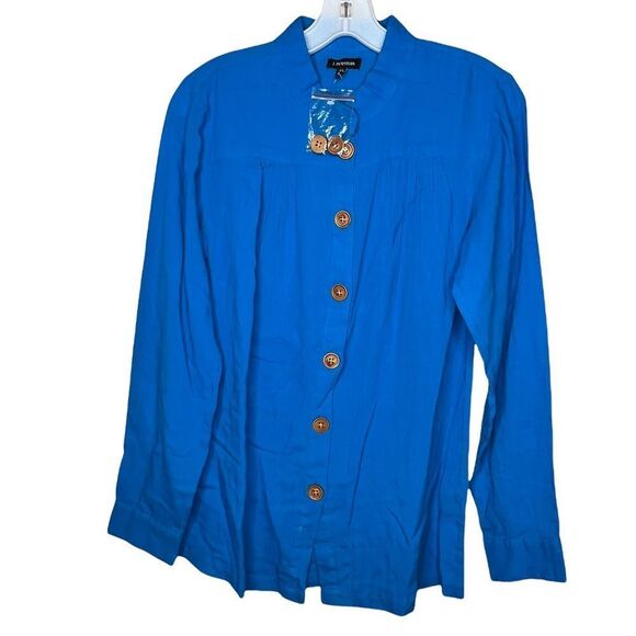 J. Peterman Cotton Blouse nwot - Picture 1 of 7